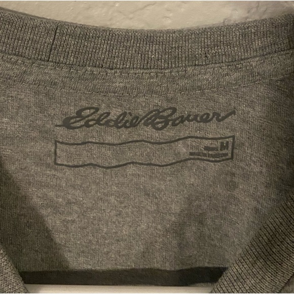 Eddie Bauer Gray Shirt Men’s Medium - Picture 3 of 3